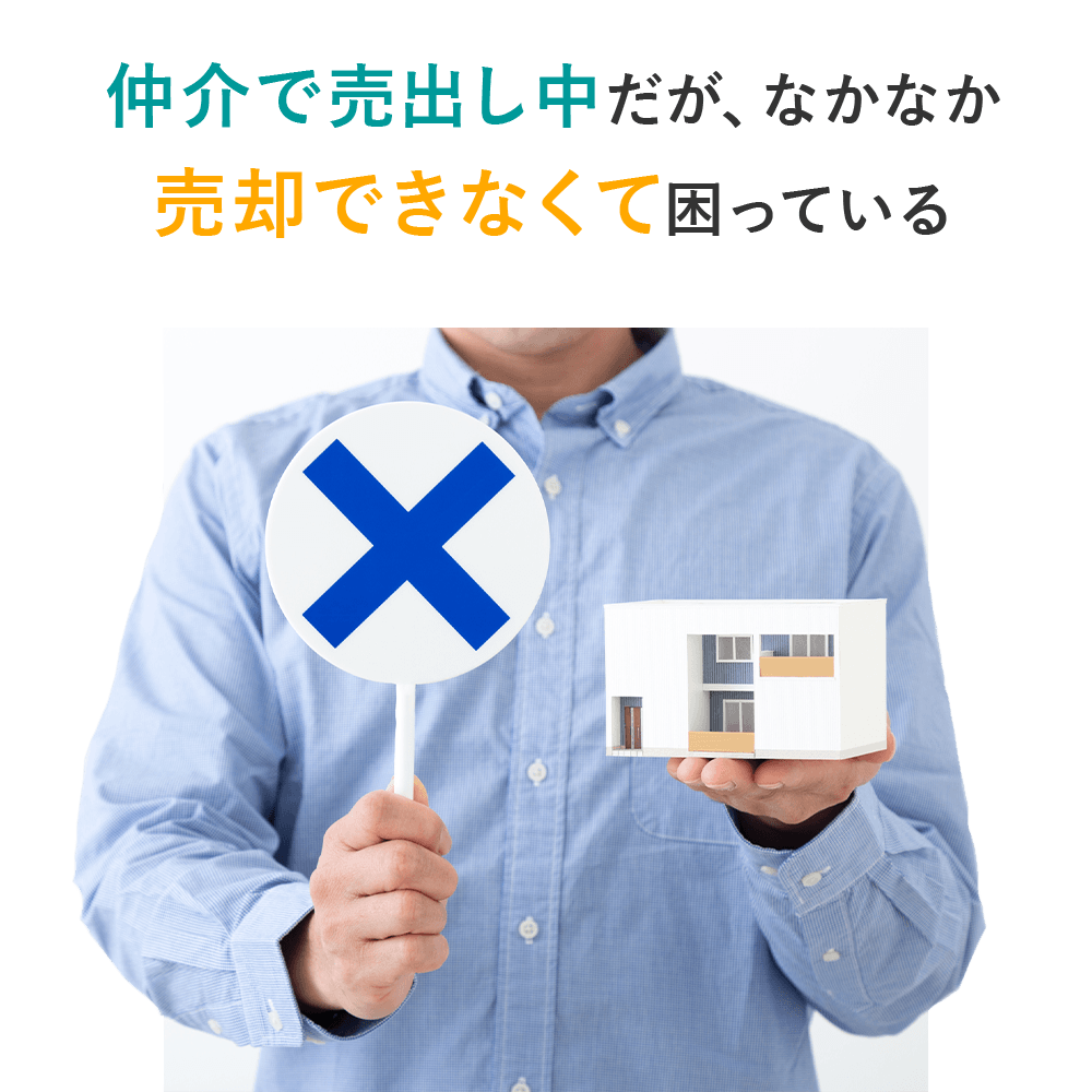 「仲介で売出し中だが、なかなか売却できなくて困っている」